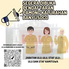 Pemerintah Kalurahan Banyusoco Segera Membuka Pendaftaran Calon Pamong dan Staf Baru